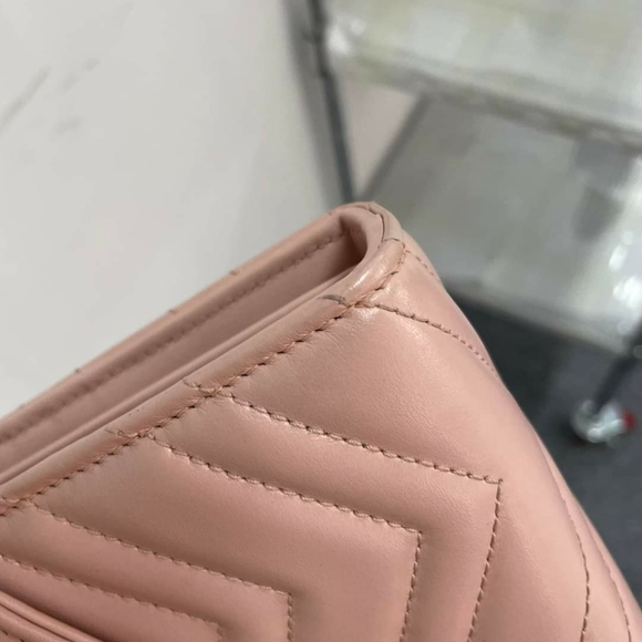100% Authentic Gucci GG Marmont WOC Leather Shoulder Bag - Picture 5 of 14